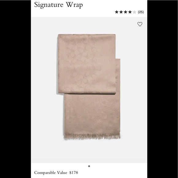 Coach Scarf/Wrap - Picture 8 of 8